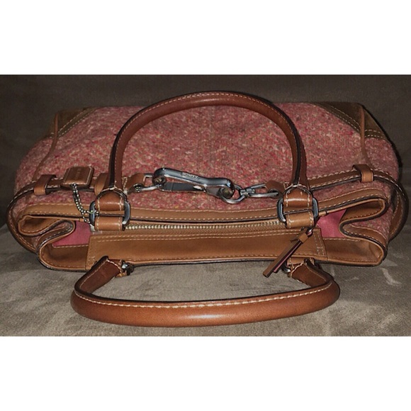 Coach Hampton Herringbone Handbag - Picture 3 of 8